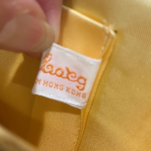 HAND MADE beaded evening bag/clutch flap snap closure goldtone strap women’s - Picture 6 of 12